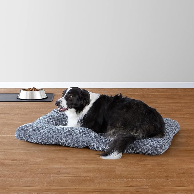 Amazon Basics – Cama Lavable para Perros y Mascotas Tamaño 102 x 69 x 9 cm · Gris