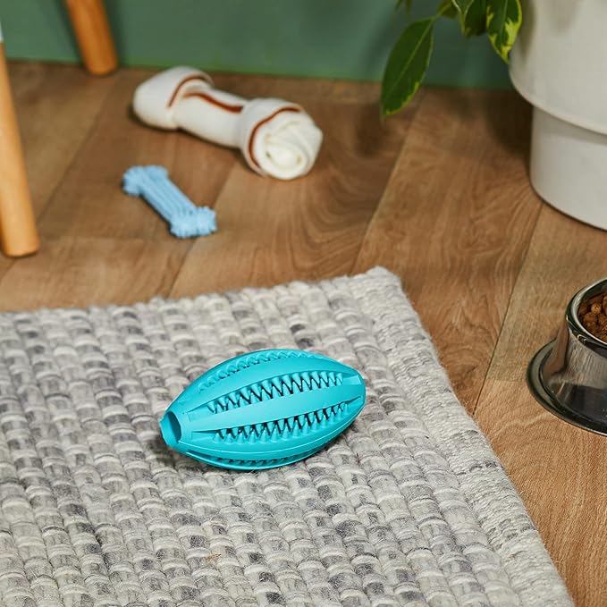 TRIXIE – Pelota Rugby Denta Fun (11 cm) - Cuidado, tradición y juego para todas las razas