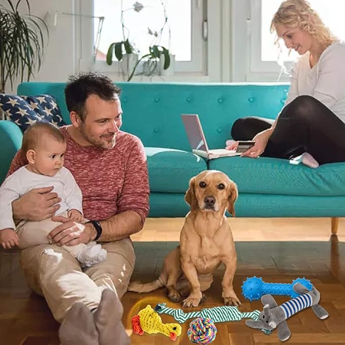 Juguetes Interactivos para Perros – Pack de 15 Piezas - Juego, tradición y cuidado en cada mordida