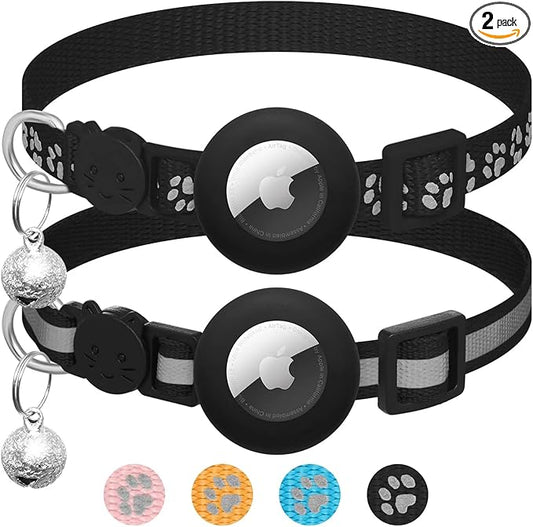 Pack 2 – Collares para Gato Compatibles con Apple AirTag - Seguridad, tradición y tranquilidad para tu compañero felino