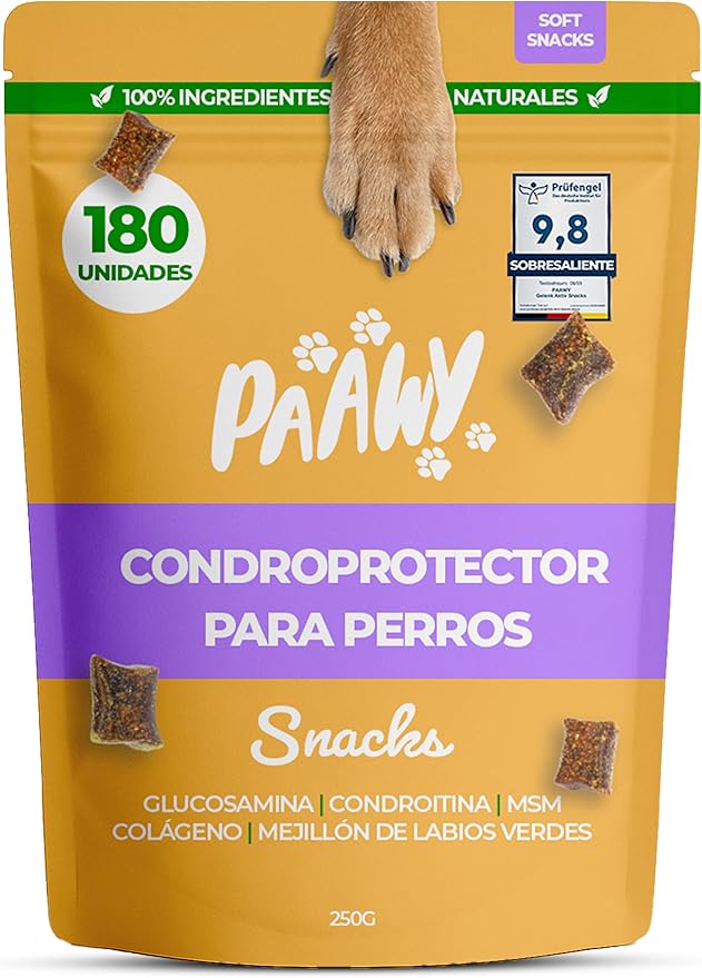 Paawy – Condroprotector para Perros (180 snacks) - Fuerza, movimiento y tradición para las articulaciones de tu compañero
