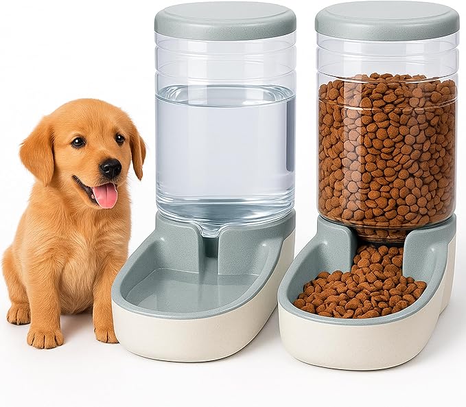 Dispensador automático para Gatos y Perros · Pack 2 (Comida + Agua)