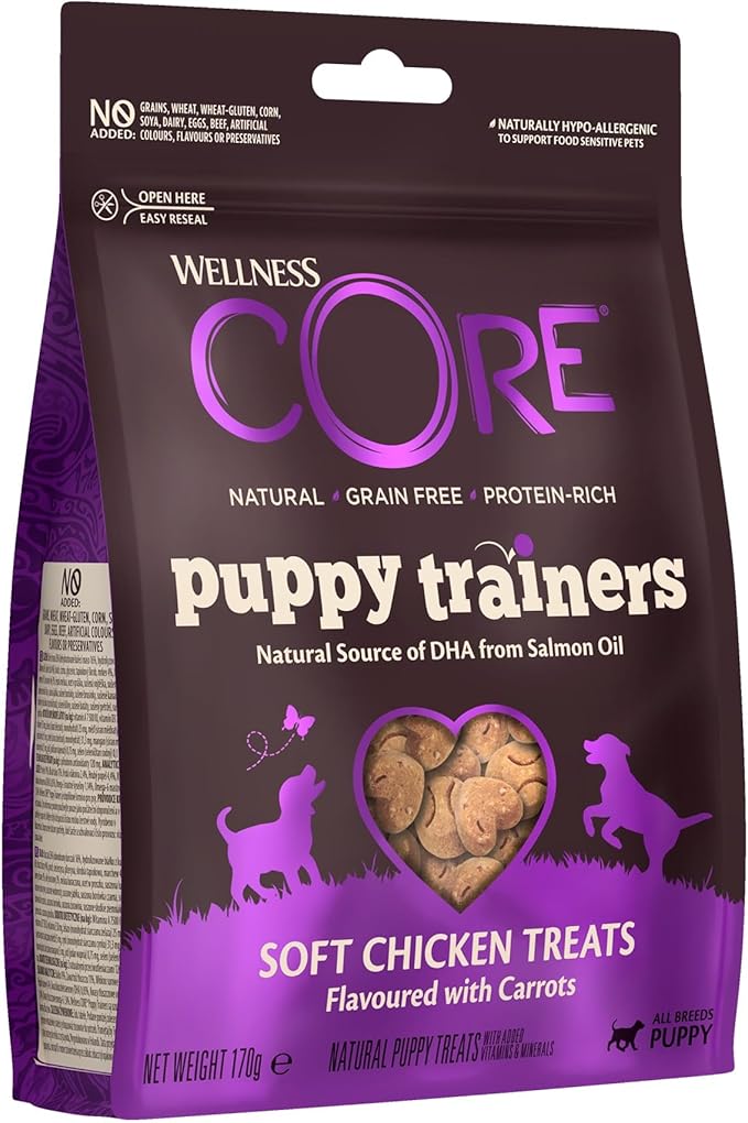 Wellness CORE Puppy Trainers – Pollo y Zanahoria (170 g) - Pequeñas recompensas… para grandes aprendizajes