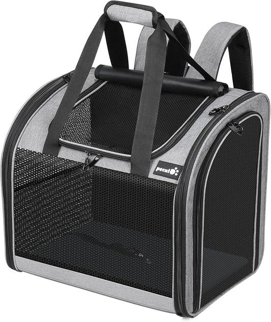 Pecute – Mochila Transportadora para Gatos y Perros Pequeños   Ventilación, seguridad y calma en cada paso