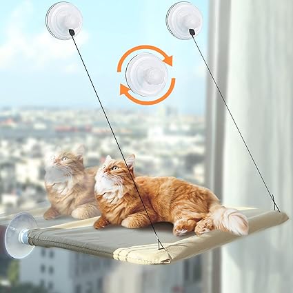 DIDUDE – Hamaca de Ventana para Gatos - Un trono al sol para los reyes silenciosos del hogar