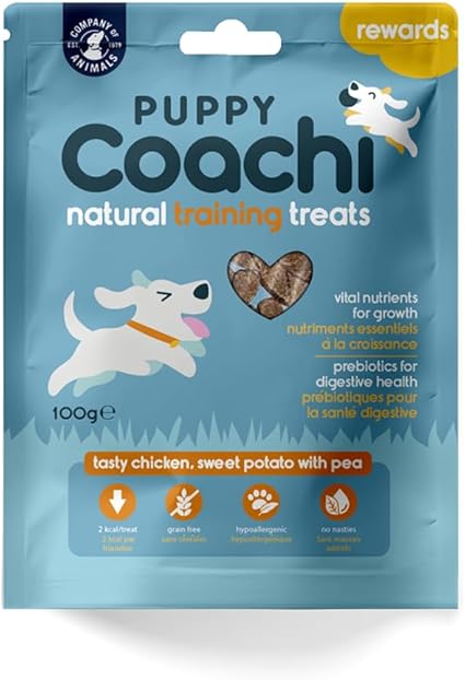 Coachi – Recompensas Naturales para Cachorros (Pollo, 100 g) - Pequeños premios… que educan con cariño y tradición