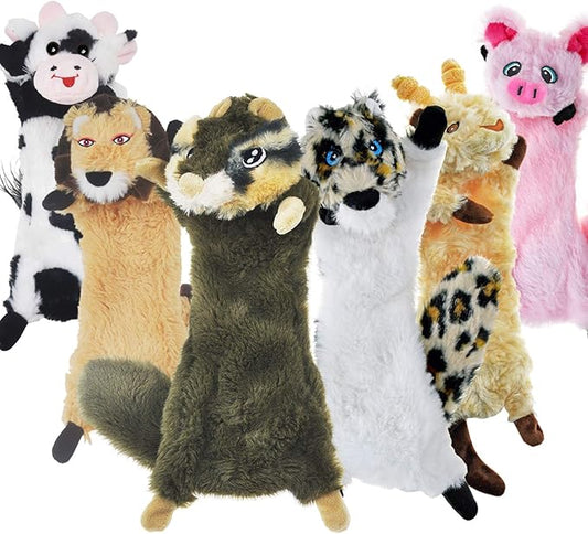 SHARLOVY – Pack de 6 Juguetes sin Relleno - Diversión segura y tradición para perros pequeños