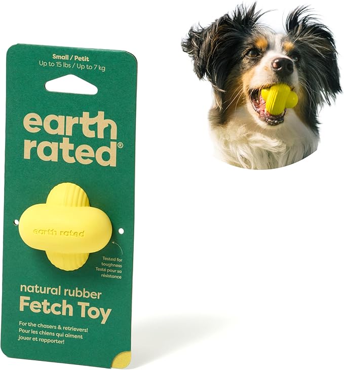 Earth Rated – Pelota para Perros   Juguete interactivo de goma natural · Tamaño pequeño