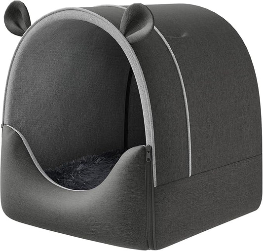 EUGAD – Caseta 2 en 1 para Gatos y Perros (60×55×60 cm) - refugio cálido, resistente y lleno de hogar