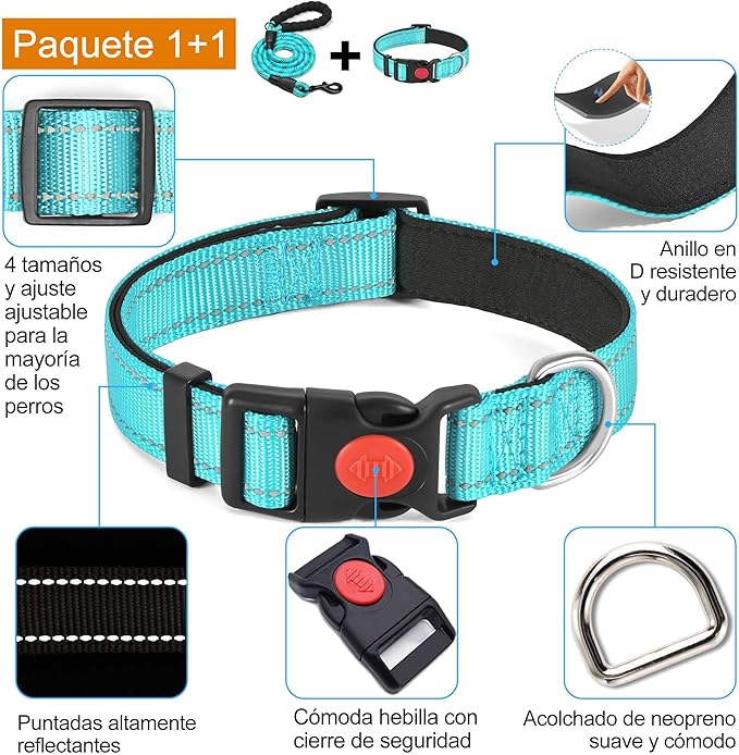 haapaw – Collar Reflectante y Acolchado   Comodidad, seguridad y cariño en cada paseo