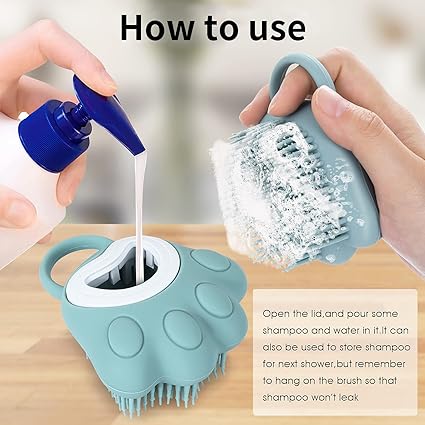 TIESOME Cepillo de Baño para Perros y Gatos – El masaje que tu mascota esperaba toda su vida