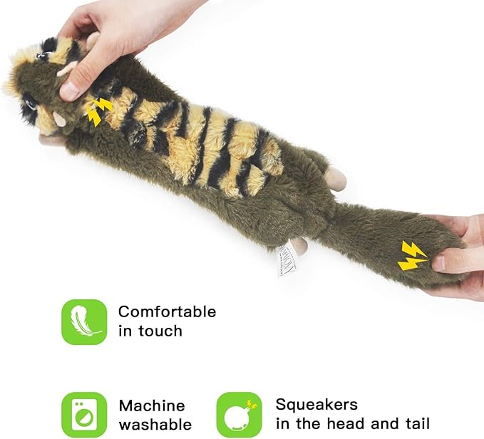 SHARLOVY – Pack de 6 Juguetes sin Relleno - Diversión segura y tradición para perros pequeños