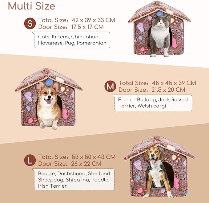 Nobleza – Caseta Interior para Perros y Gatos - Un refugio cálido, plegable y lleno de hogar