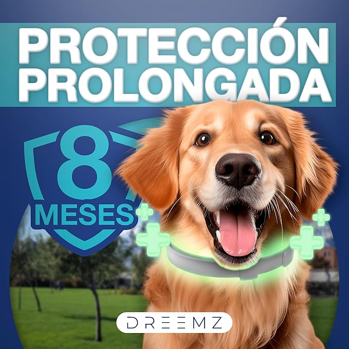 DREEMZ – Collar Repelente de Insectos (100% vegetal, 8 meses de protección)