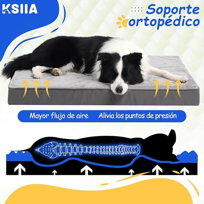 KSIIA Cama Ortopédica para Perros – Donde el Descanso se Convierte en Bienestar
