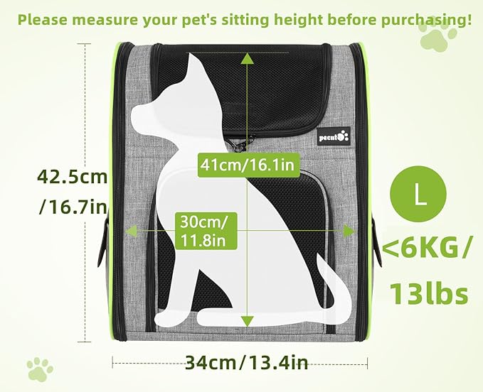 Pecute – Mochila Transportín Expandible para Gatos y Perros Pequeños   Un refugio portátil lleno de calma
