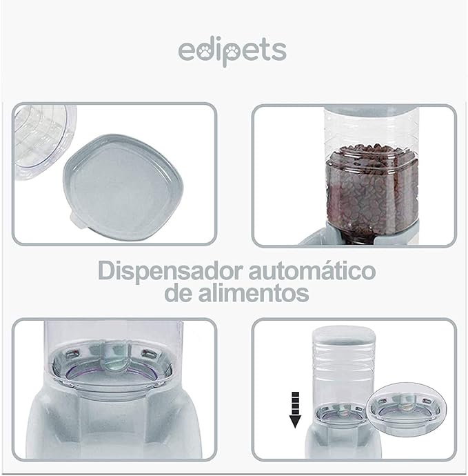Dispensador automático para Gatos y Perros · Pack 2 (Comida + Agua)