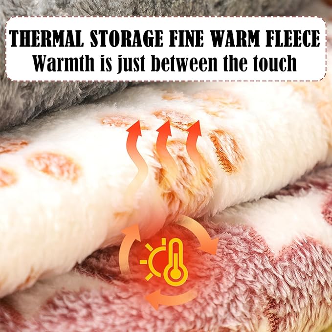 Pack de 3 Camas y Mantas de Felpa para Animales Pequeños – Cobayas, Conejos, Hámsteres, Chinchillas, Erizos y Ardillas