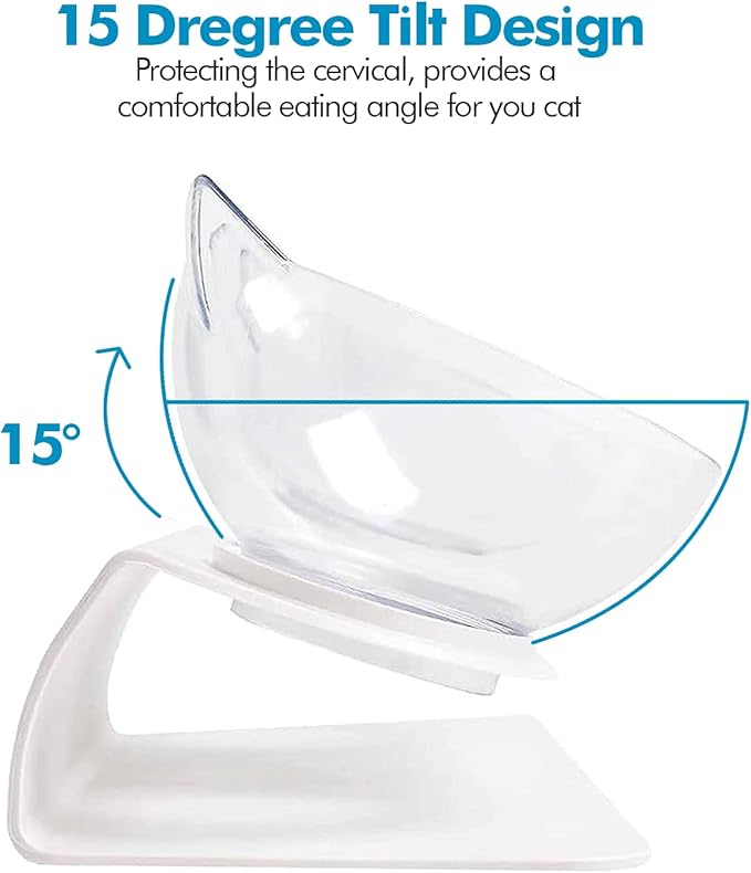 Comedero y Bebedero Elevado para Gatos – Doble Cuenco