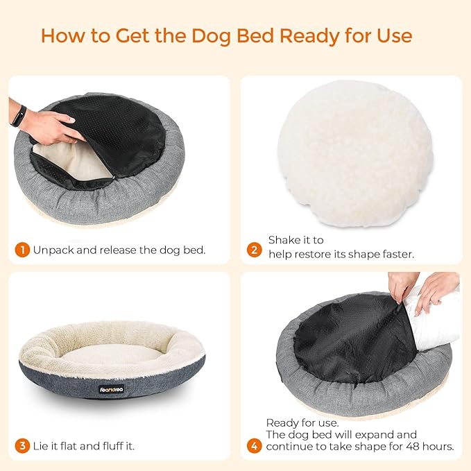 Feandrea Sofá Redondo para Perros – Donde el Descanso se Convierte en un Abrazo