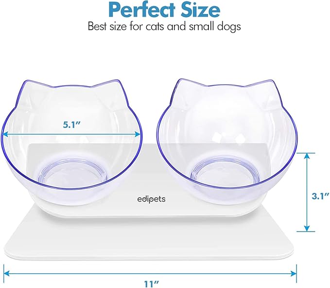 Comedero y Bebedero Elevado para Gatos – Doble Cuenco