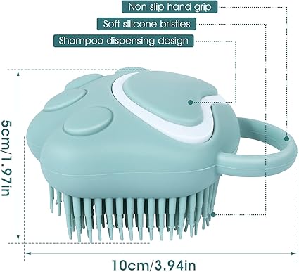 TIESOME Cepillo de Baño para Perros y Gatos – El masaje que tu mascota esperaba toda su vida