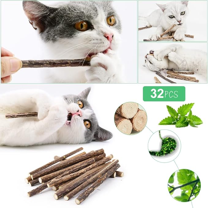 OSDUE – Palitos de Hierba Gatera 100% Orgánicos (32 uds) - Un ritual natural, ancestral y lleno de calma para tu gato