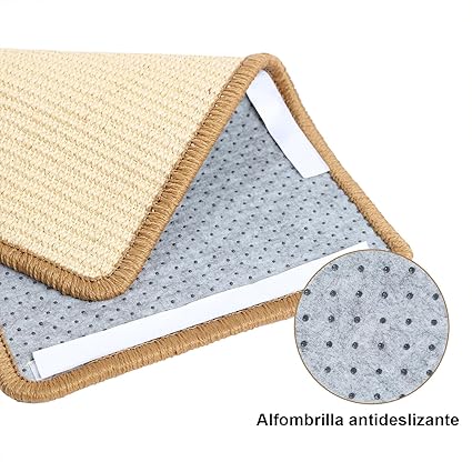 FUKUMARU – Alfombrilla Rascador de Sisal Natural (50×30 cm) - Tradición, instinto y calma para tu felino