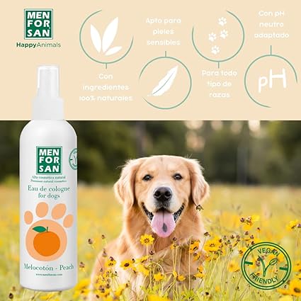 MENFORSAN – Agua de Colonia para Perros Aroma Melocotón