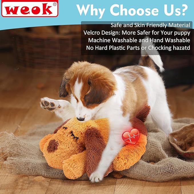 Juguete de Latido del Corazón para Cachorros - Calma, compañía y tradición para el alma de tu pequeño