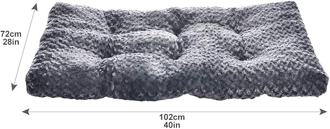 Amazon Basics – Cama Lavable para Perros y Mascotas   Tamaño 102 x 69 x 9 cm · Gris