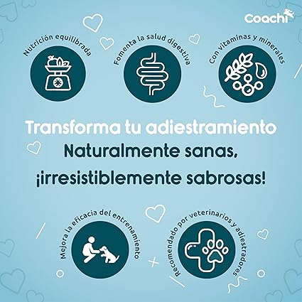 Coachi – Recompensas Naturales para Cachorros (Pollo, 100 g) - Pequeños premios… que educan con cariño y tradición