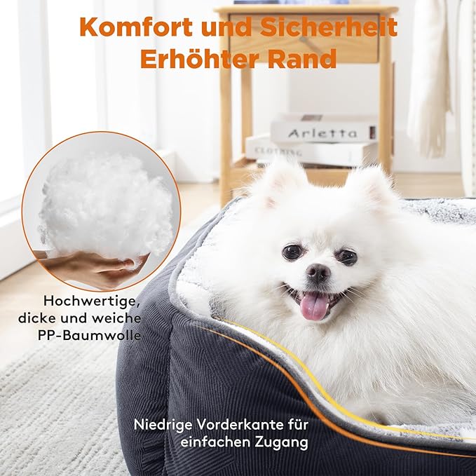 FURTIME Cama Antiestrés para Perros Pequeños – Su Refugio, Su Hogar, Su Paz
