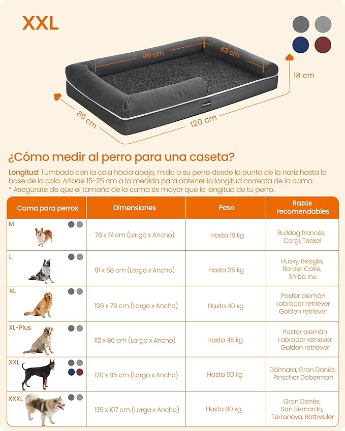 Feandrea Cama Ortopédica para Perros – Un Sofá que Abraza, Sostiene y Cuida