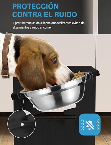 Vantic Comedero Elevado Ajustable — Alimentar con Amor, Cuidar con Alma