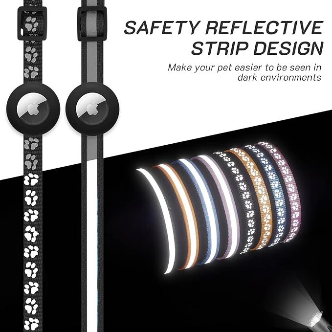 Pack 2 – Collares para Gato Compatibles con Apple AirTag - Seguridad, tradición y tranquilidad para tu compañero felino