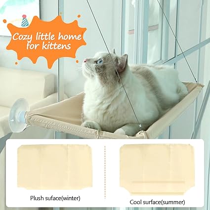 DIDUDE – Hamaca de Ventana para Gatos - Un trono al sol para los reyes silenciosos del hogar