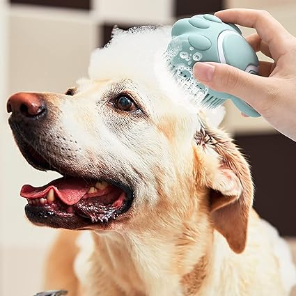 TIESOME Cepillo de Baño para Perros y Gatos – El masaje que tu mascota esperaba toda su vida
