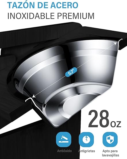 Vantic Comedero Elevado Ajustable — Alimentar con Amor, Cuidar con Alma