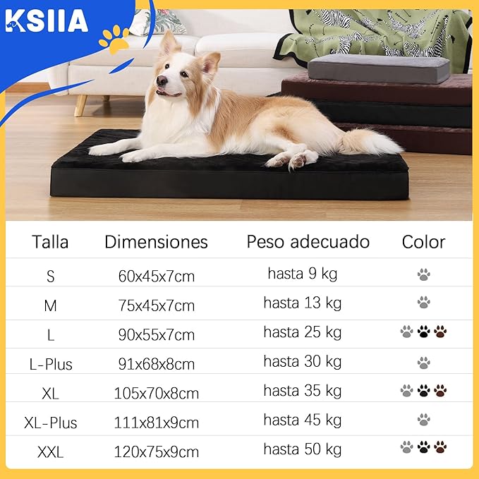KSIIA Cama Ortopédica para Perros – Donde el Descanso se Convierte en Bienestar